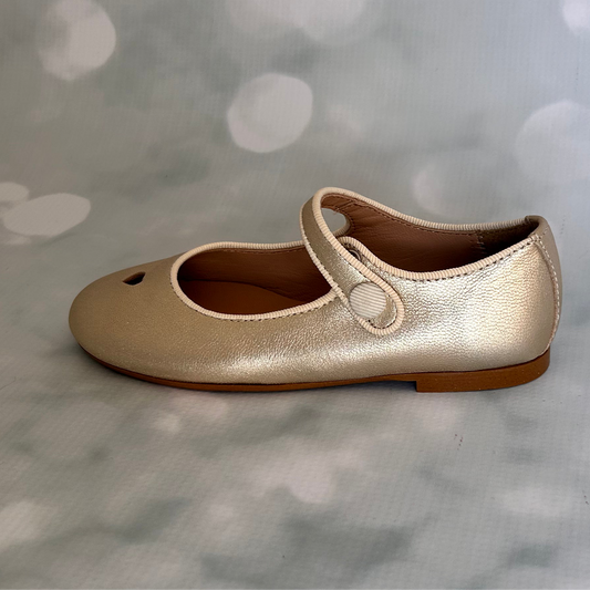 Coeur – Gold Heart Mary Janes