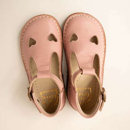 Sandales coeur rose