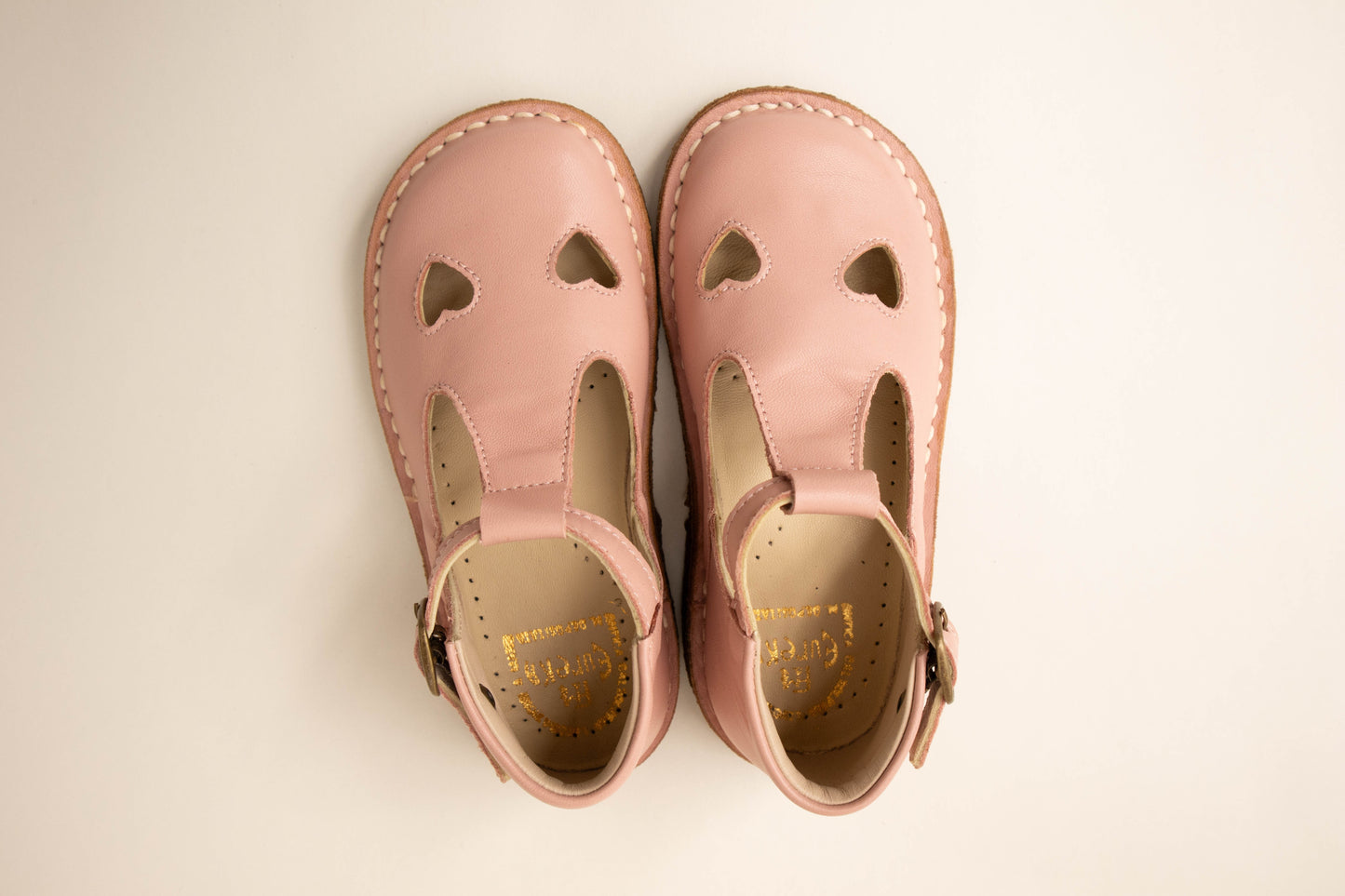 Sandales coeur rose